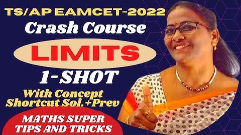 TS/AP EAMCET-2022 Crash Limits 1-Shot  Concept+Shortcuts @MATHSSUPERTIPSANDTRICKS