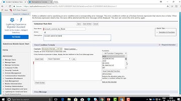 Validation Rule to Require an Account When an Incident is Created