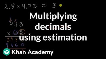 Multiplying decimals using estimation