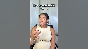 How to sign “I like you” in ASL. #asl