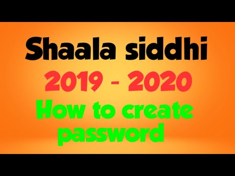 Shaala siddhi // how to create password // how to login into shaala siddhi