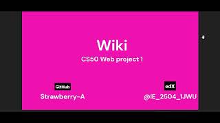 Full CS50 Web Wiki project News