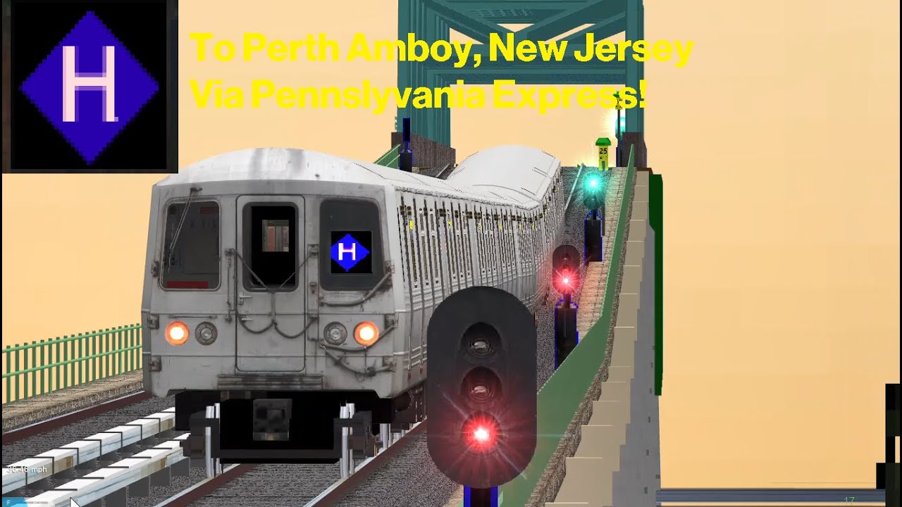 OpenBVE Fiction H Train To Perth Amboy, New Jersey Via Pennsylvania