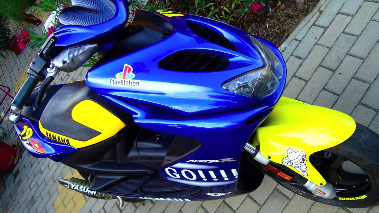 Yamaha Aerox  Olivier Jacque Replica by D Rox YouTube
