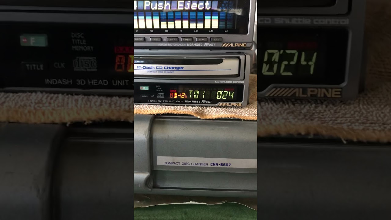 Alpine 3 DA 7885 j MDA 5050 & CHA 607 - YouTube