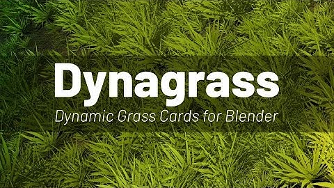 Dynagrass: Dynamic Grass Cards for Blender