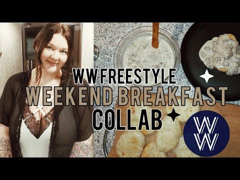 WW FREESTYLE BISCUITS AND GRAVY RECIPE | BREAKFAST COLLAB