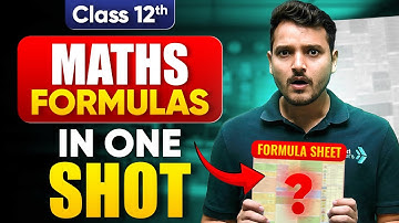 Class 12 Maths All Chapter Formula | CBSE 12th Maths Important Formula For Board 2025