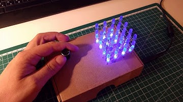 ledcube 4x4x4 2x74138 attiny84