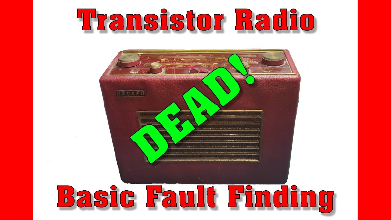 Transistor Radio Repair Logical Fault Finding YouTube