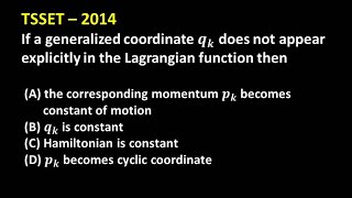36. Conservation Laws I CSIR I TSSET PHYSICS I Classical Mechanics I Dr. Nagaraju Pendam