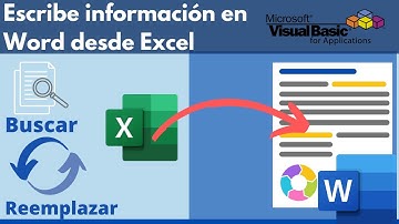 VBA: Buscar y Reemplazar - Escribe en Word desde Excel