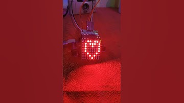 ARDUINO PROJECT USING DOT MATRIX GSNCREATIONS #shorts #youtube #youtubeshorts #arduinoproject #heart