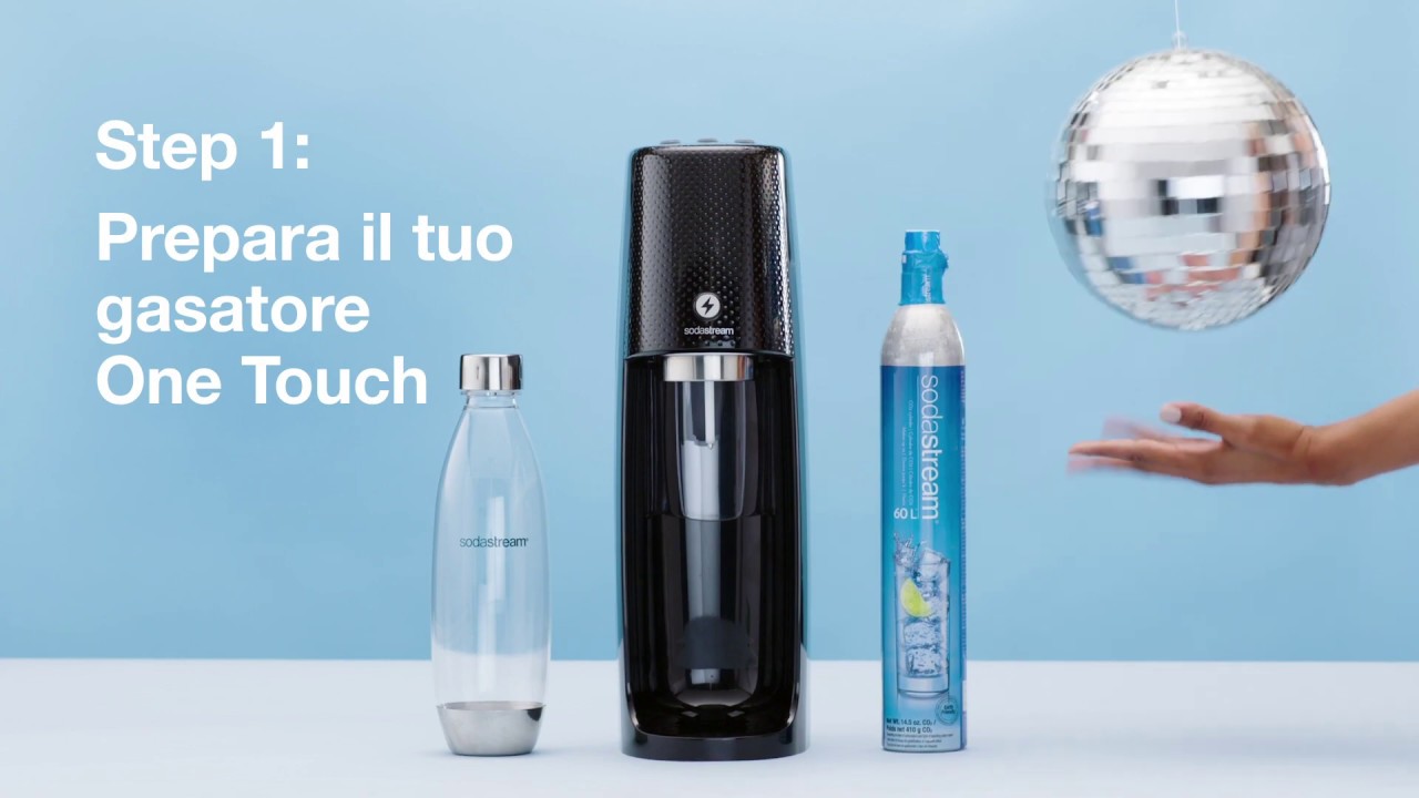 Gasatore SodaStream One Touch 2 Bottiglie Fuse da 1 litro e 2 My