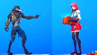 Fortnite Dance Battle - Dire Werewolf Vs Little Red Riding Hood