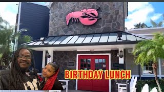 Birthday lunch at red lobster