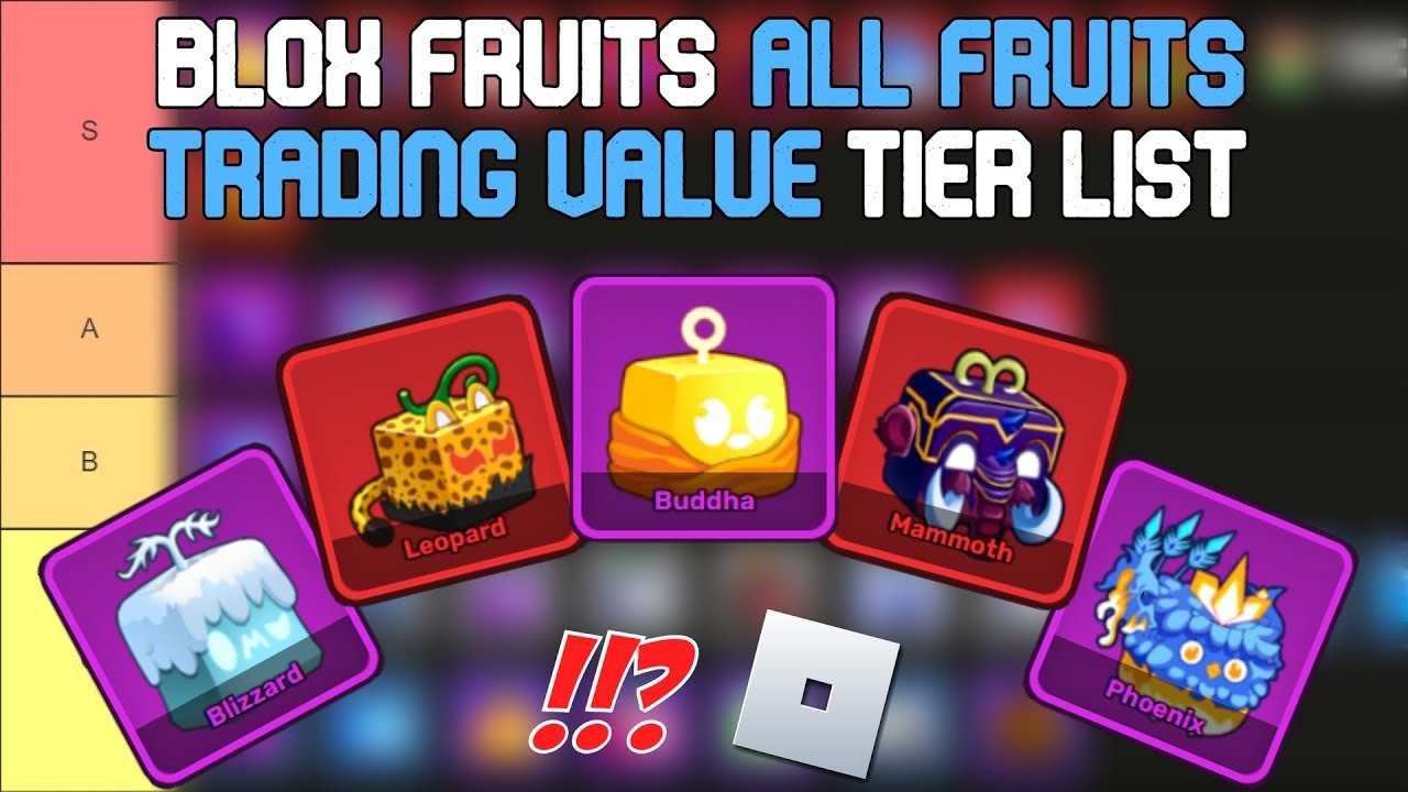 Blox Fruits All Fruits Trading Value Tier List