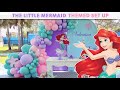 Little Mermaid Birthday Party | DUO Frame with Balloon garland
