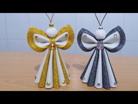 Diy Christmas decorations Angel/Di christmas ornamentsFoam sheet/Diy creazioni natalizie gomma eva