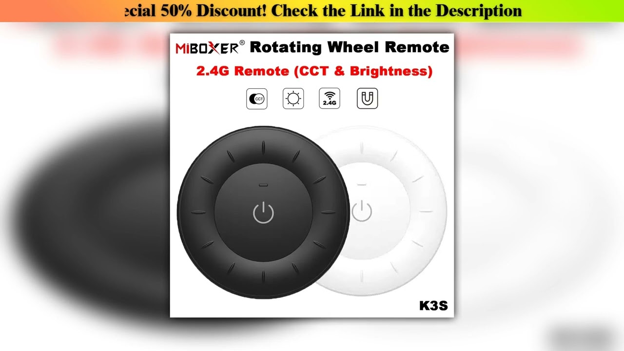 Miboxer K3s 2 — Unboxing (2025): Miboxer K3S 2.4G Rotating Wheel Remote Color Temperature