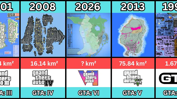 GTA Series Map Comparison From 1997 to 2025 – Which is the Biggest?