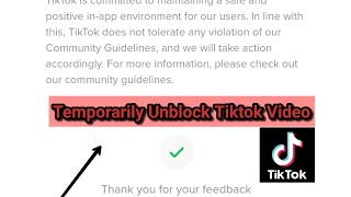Tiktok Account Video Post Blocked Problem Solve | #TRICK_GENIUS