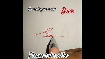 how to simple Signature Sona