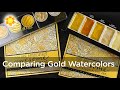 Comparing Gold Watercolors