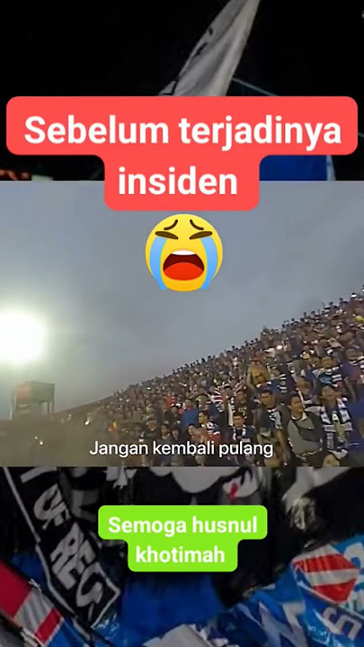 Yel yel supporter Arema yang memilukan sblm tragedi kanjuruan malang. Turut berduka cita saudaraku