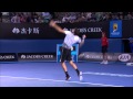 Grigor dimitrov massive racquet smash  australian open 2015