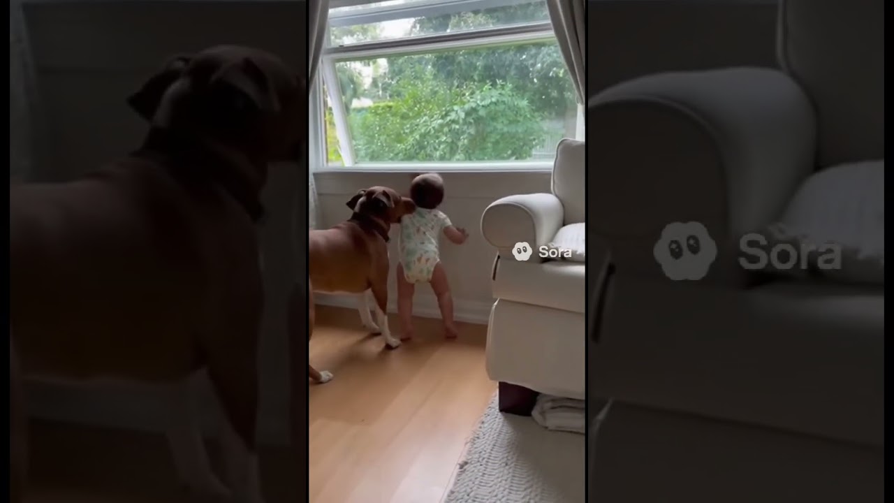 Hero Dog Saves Baby from Window Fall 