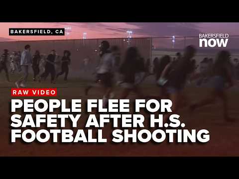 RAW VIDEO: Chaos following shooting at Bakersfield, California high school game