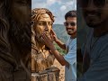 bahut mehnat se banaya Hai lakadi ko Taras ke Jesus ka Murti #aarti #murti #fyp #motivation