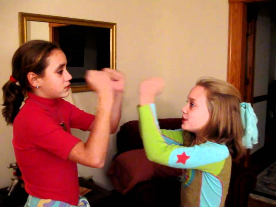 Hand Clapping Games Samantha And Lauren Avi Youtube