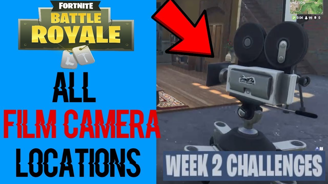 Dance In Front Of Different Film Cameras | Locations | Fortnite Battle Royale Season 4