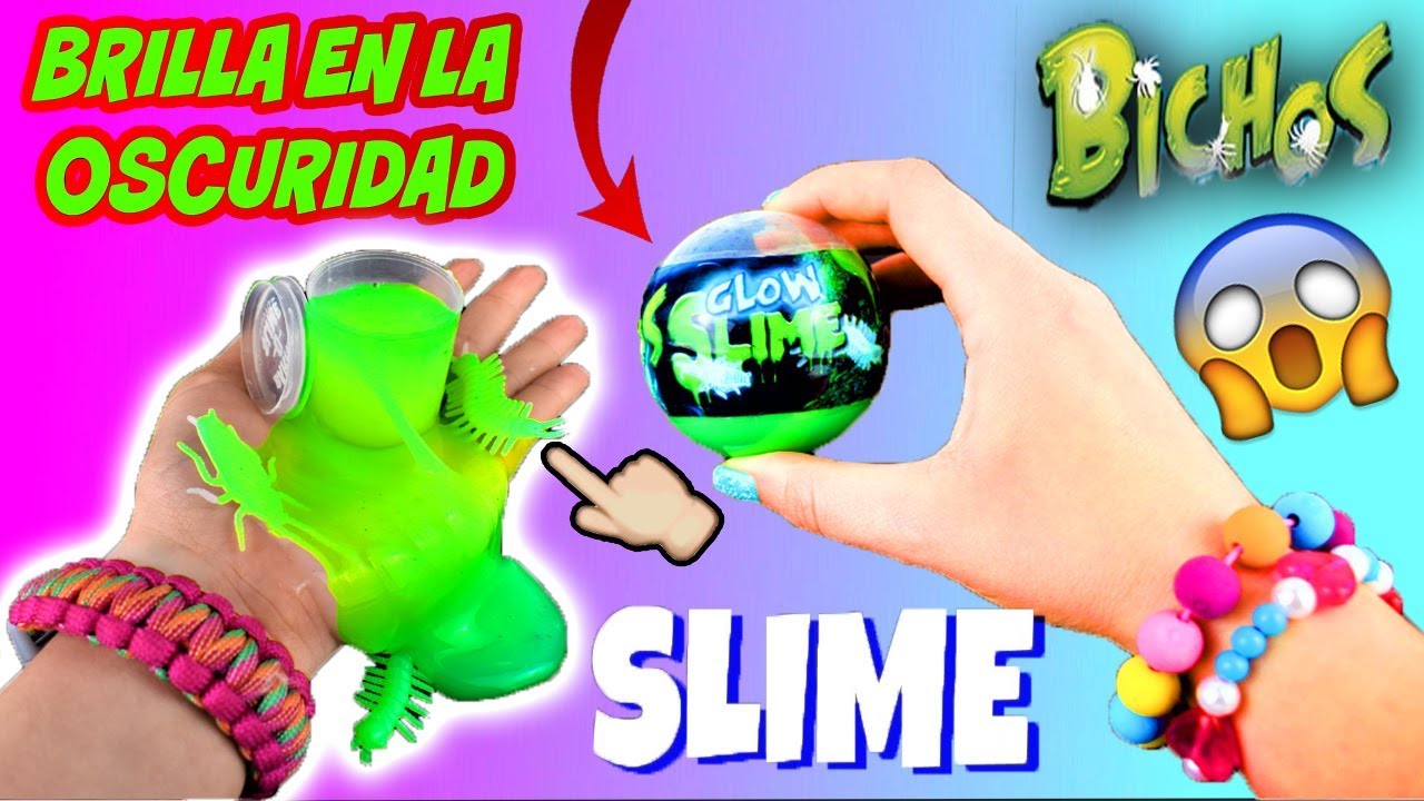 BOLAS SORPRESAS DE SLIME CON BICHOS | Brilla en la Oscuridad | Slime Radioactivo