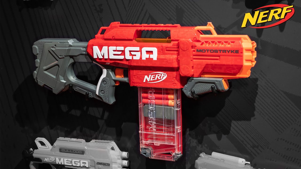 NERF Mega Motostryke motorisierter 10-Dart Blaster 