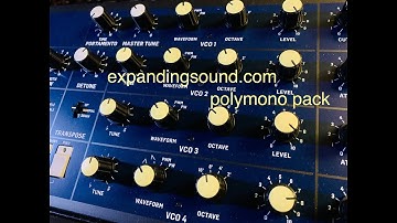 Ableton Live Instrument Pack  PolyMono multisampled instruments from the Analog MonoPoly synthesizer