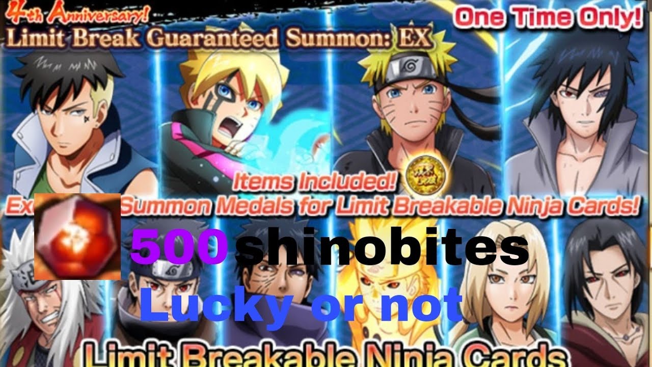 Nxb Nv: Limit break card guaranteed summon|500 shinobites|Lucky or not