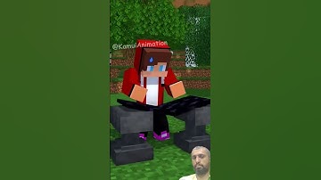 HELP JJ Break Bedrock - MAIZEN Minecraft Animation #shorts