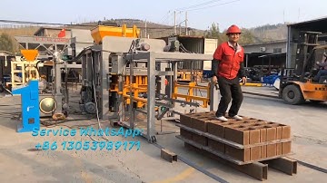 Ethiopia customer test The 390th QT10 -15 hydraulic automatic concrete hollow block brick machine