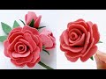 可愛いバラの花コサージュの作り方［フェルトで作る花］ - DIY Felt Rose Corsage, Boutonniere, Realistic Fake Flowers