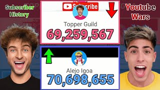 Alejo Igoa Vs Topper Guild - Subscriber History (2014-2027)