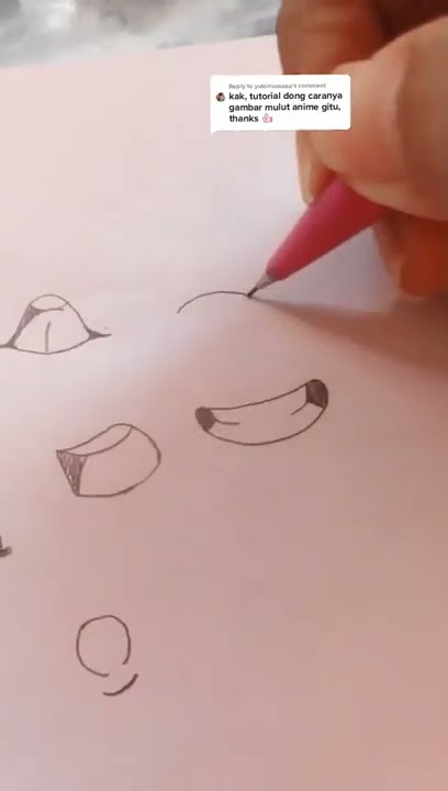 Cara Gambar Anime| Cara Mudah gambar mulut anime