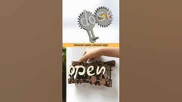 Geared open-closed sign board ✅