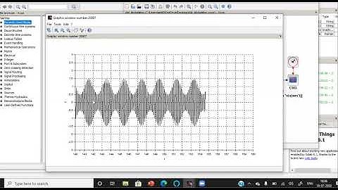 Amplitude modulation simulation using Scilab or xcos