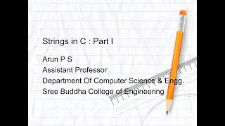 Strings in C - Part 1