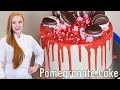 AMAZING Pomegranate Cake Recipe! With Pistachio Sponge Cake & Whipped Cream Frosting!