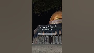 إِنَّ اللَّهَ يُحِبُّ الَّذِينَ يُقَاتِلُونَ فِي سَبِيلِهِ 🧡القارئ /عبدالرحمن العوسي
