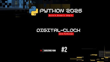 Ep 2 - How to Build Digital Clock in Python | Tkinter Project